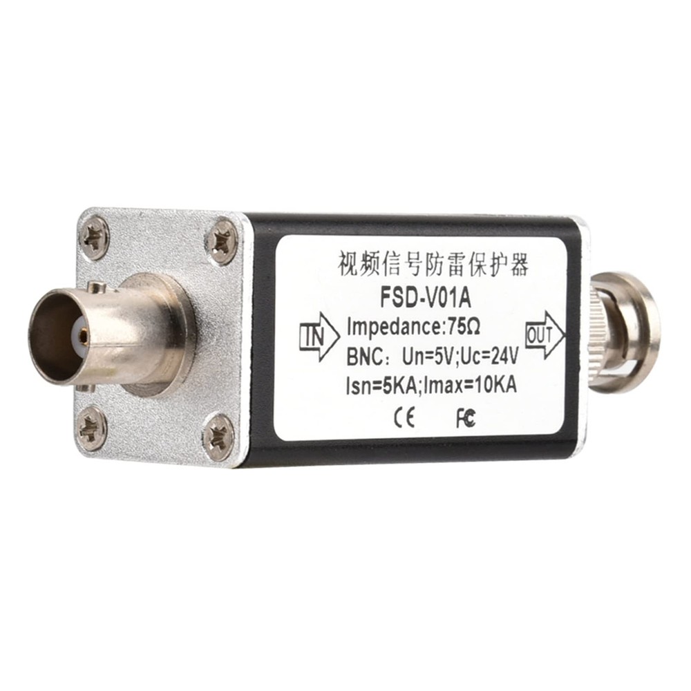 CCTV Video BNC Surge Protector – 24V Thunder & Protection Device for Analog C...
