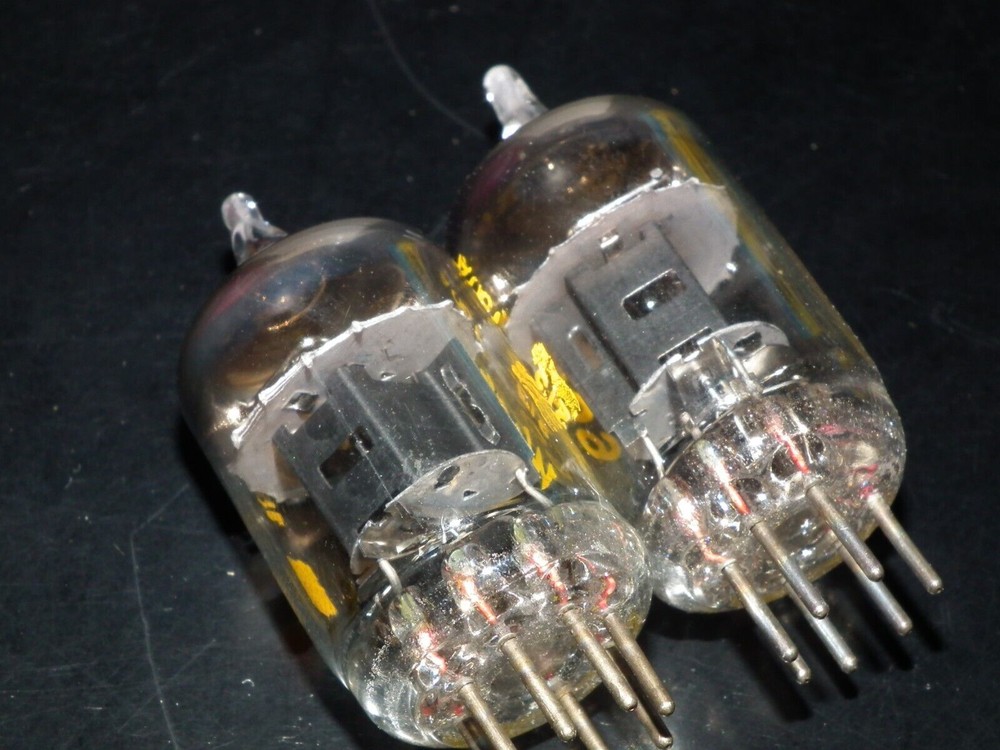 Matched Pair 6096 Western Electric USA Square Getter 5654 6AK5W EF95 E95F