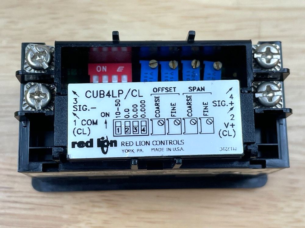 Red Lion Controls CUB4CL30 Process Meter, 4-50ma, LCD, Panel Mount