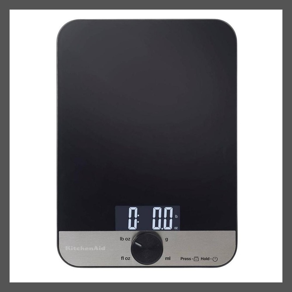 KitchenAid 11lb Glass Surface Kitchen Scale