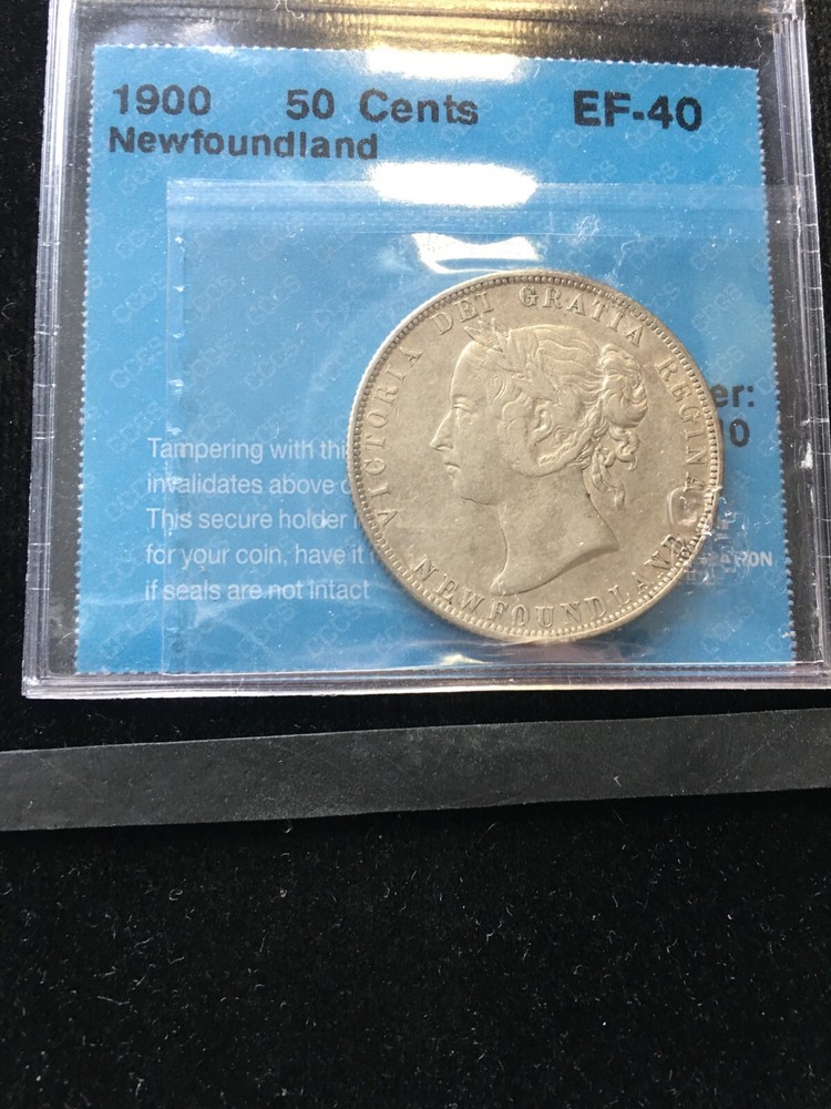 1900  CCCS Graded Newfoundland, Fifty Cent **EF-40**