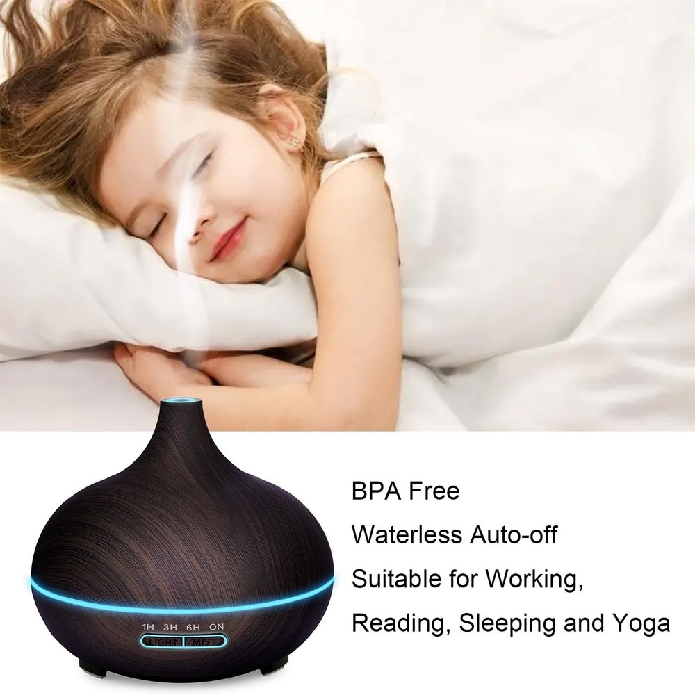 Diffusers for Essential Oils Large Room, 550ml Essential Oil Diffusers with R...