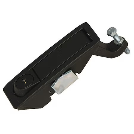 Compression Latch, Keyed, Blk Powder Coat, 4Rra6