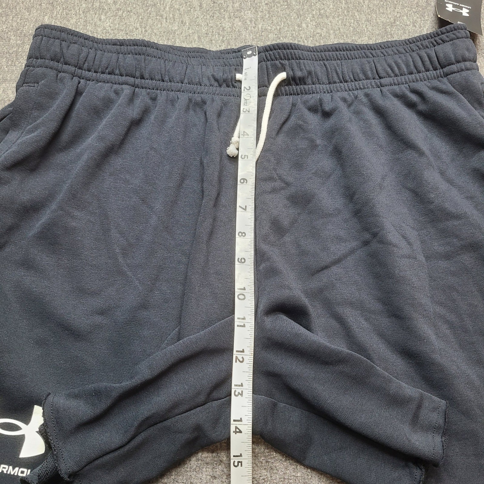 Under Armour Rival Terry Shorts Mens XL Black Athletic Gym 6in NWT