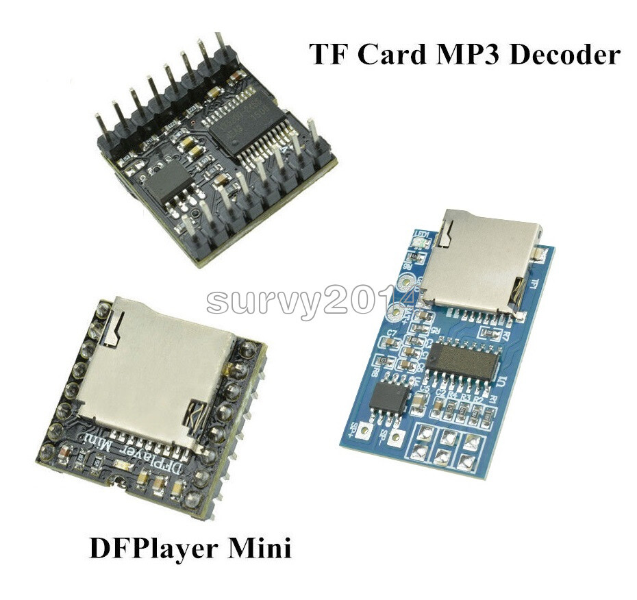 TF Card U Disk Mini MP3 Decoder Player WMV Audio Voice Module DFPlayer GPD2846A