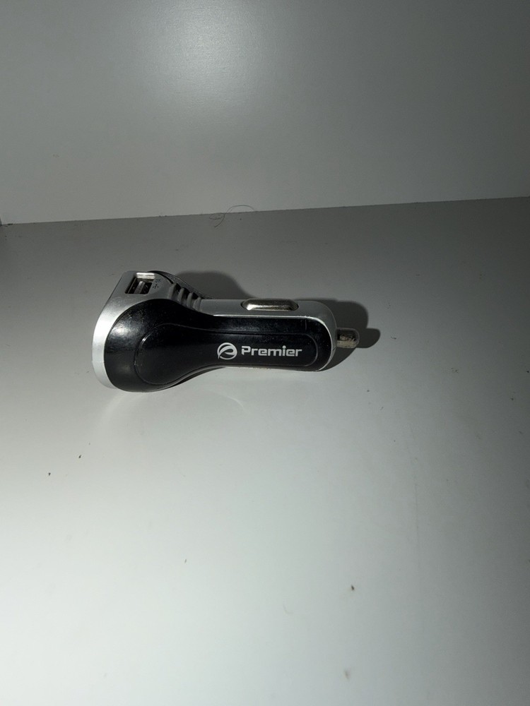 Premier Bluetooth FM Transmitter Car Adapter Black/Silver USB Charging