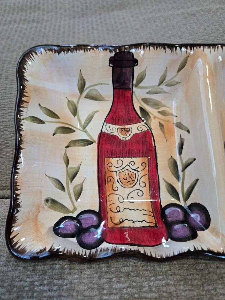 Divided Ceramic Plate Platter