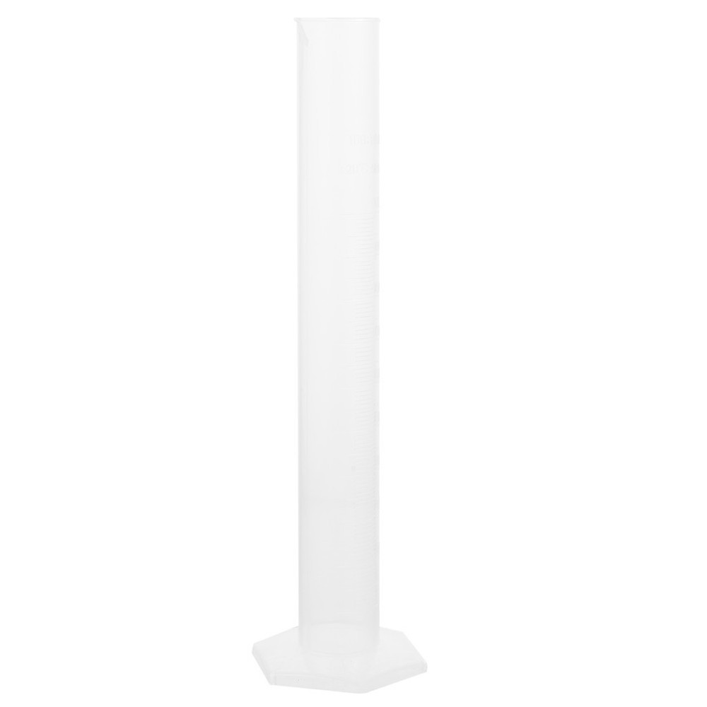 100 Ml Large Plastic Measuring Beaker Transparent Test Tubes Cylinder