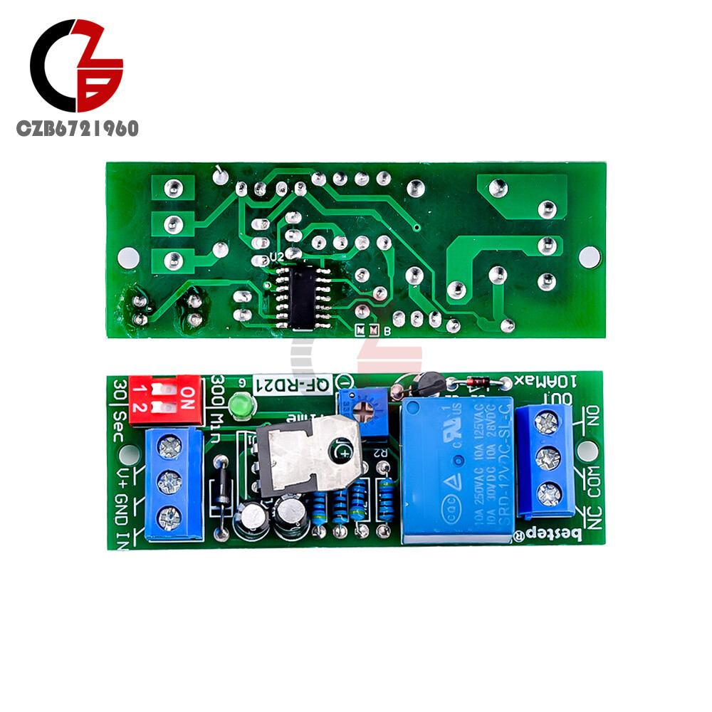 DC5V/12V/24V Adjustable Time Delay Timing Timer Relay Switch Turn ON/OFF Module