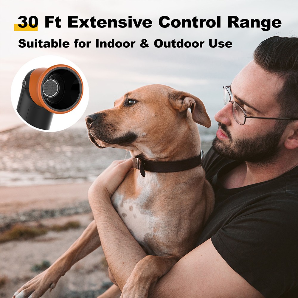 Ultra Sonic Dog Bark Control Repeller Trainer Device with LED Light for Training