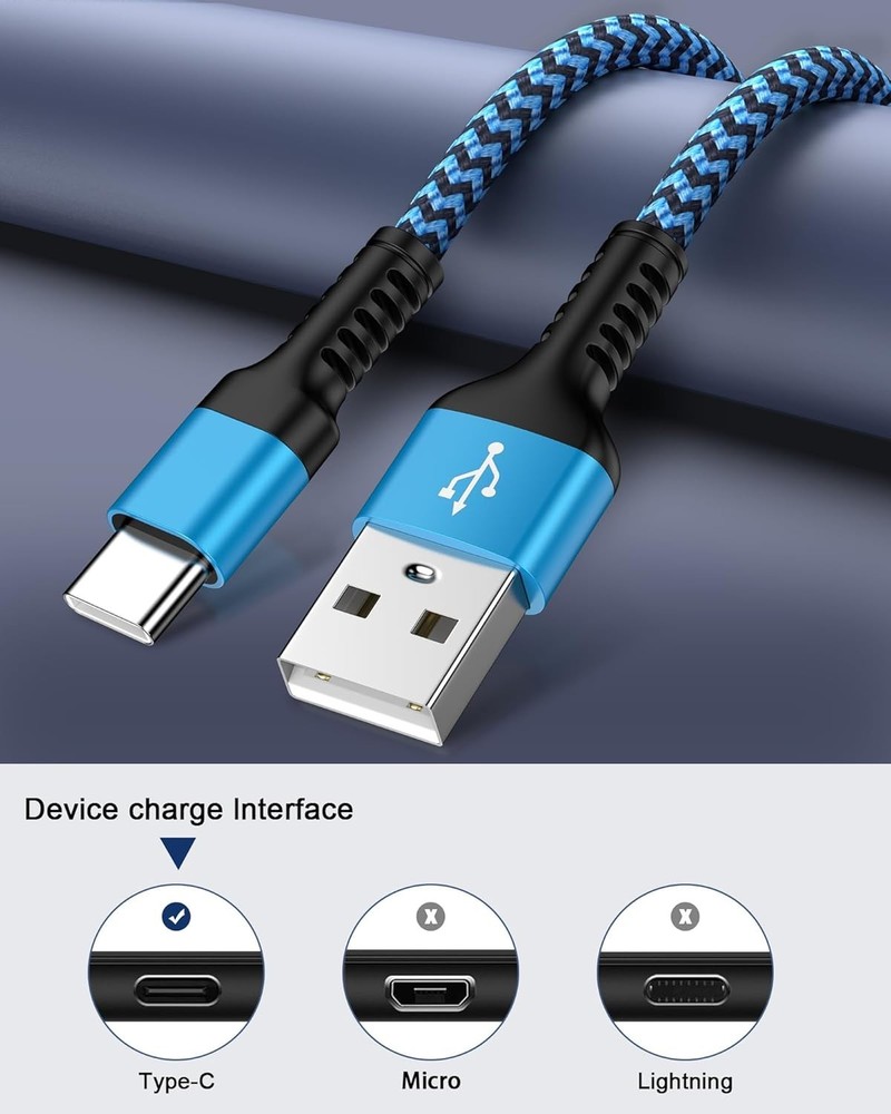 USB Type C Cable 10ft for iPhone 17/16/15 Charging Cable, 2Pack Extra Long Braid