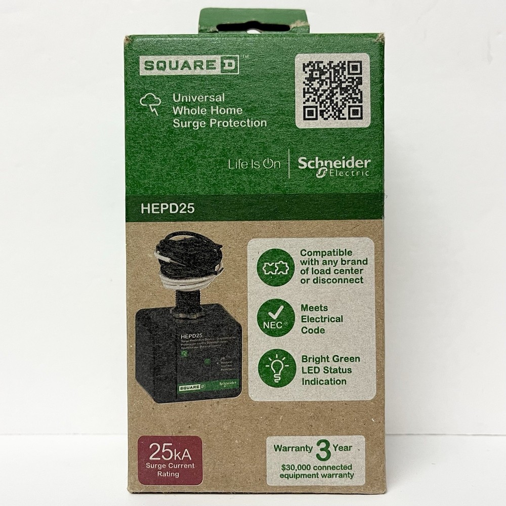 Square D by Schneider Electric HEPD25 Home Electronics Protective Device NEW