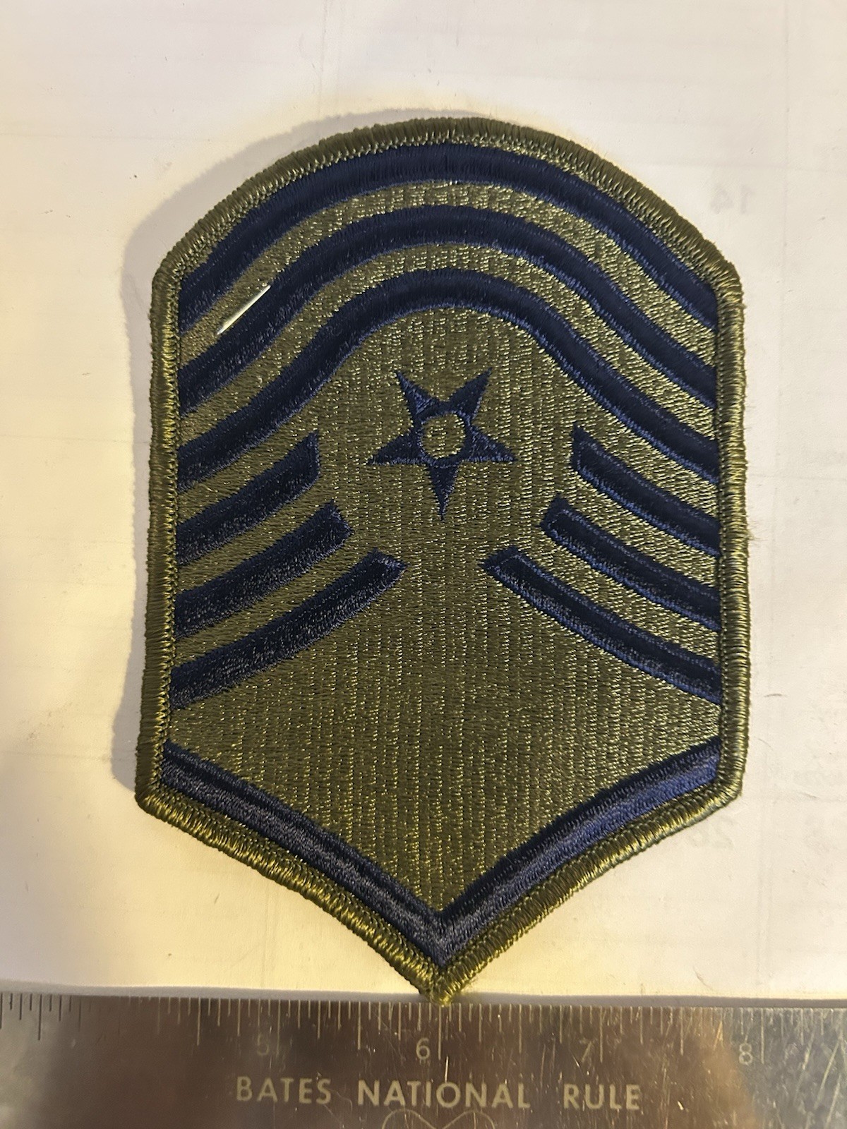 Genuine US Air Force Sr Master Sergeant Rank Patch Insignia E-8 E8 USAF