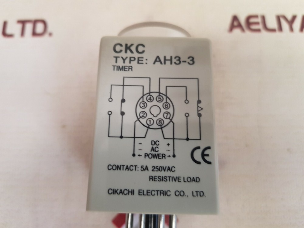 CKC AH3-3 Timer Relay 5A 250Vac