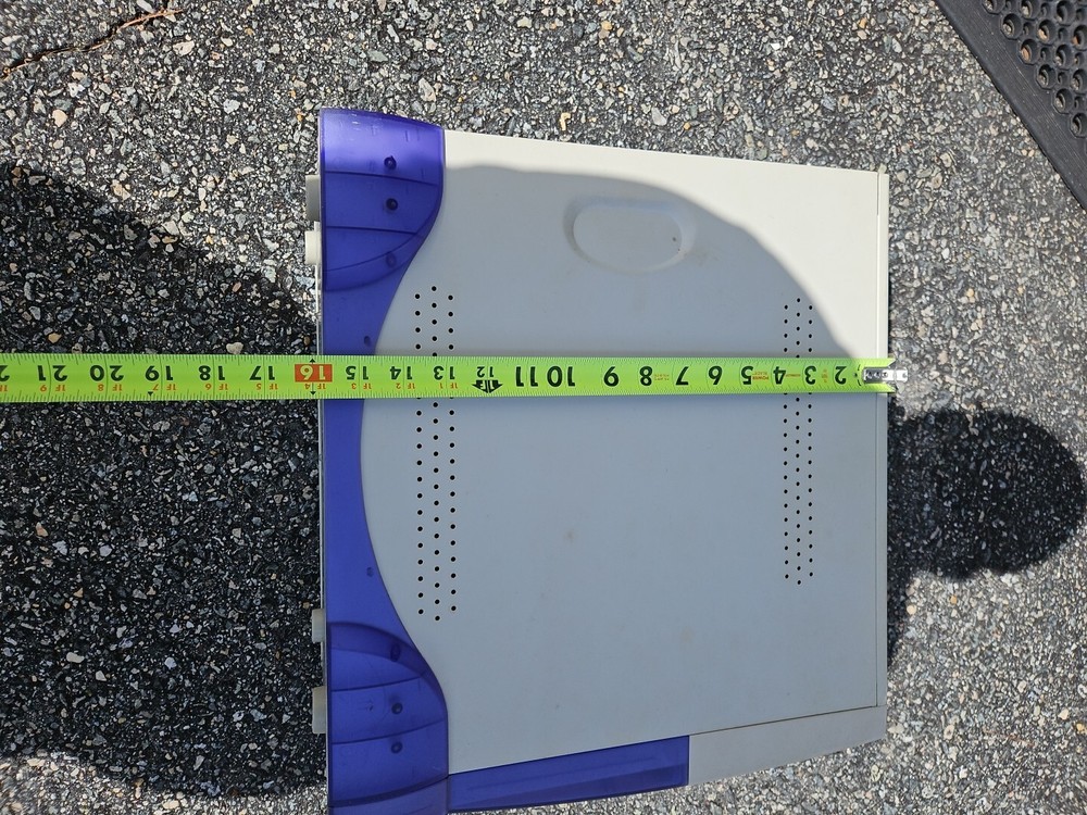 Vintage 1990s PC CPU Computer Translucent Case 89 S7