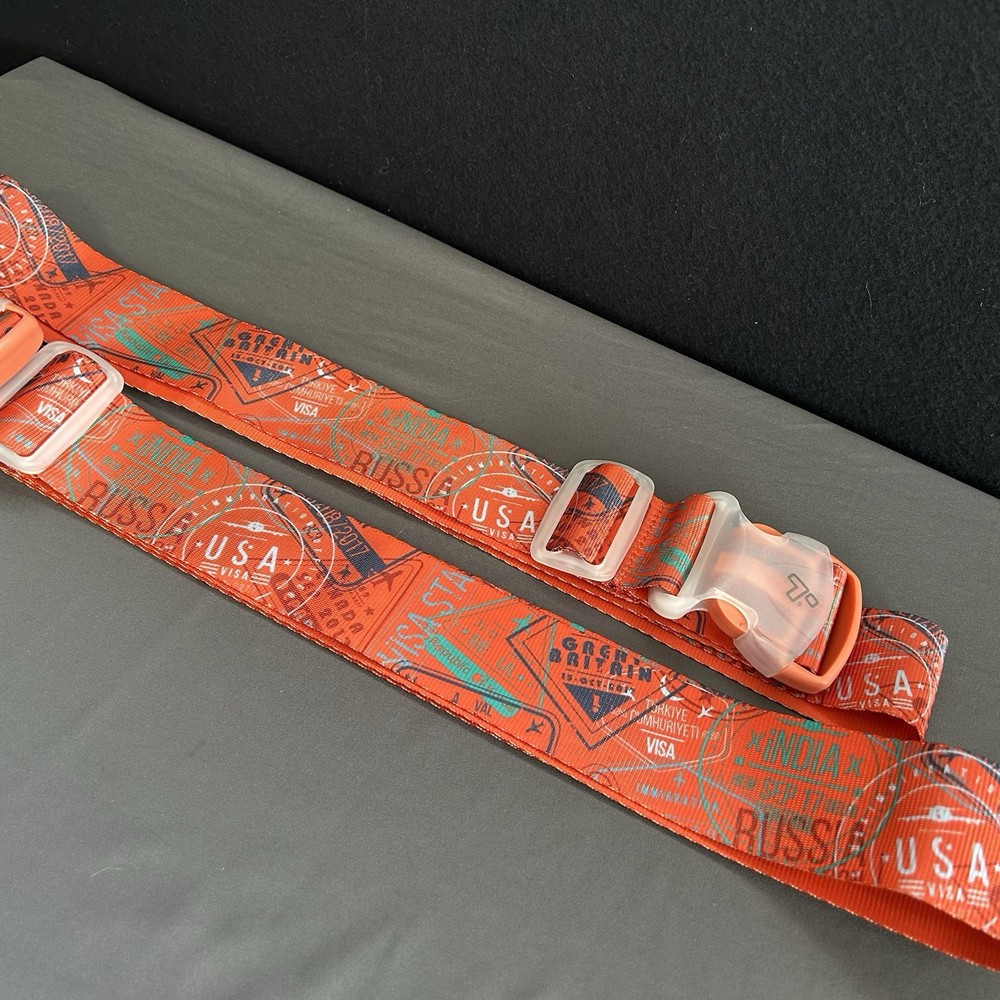 Luggage Security Strap Adjustable Fit Safe Identification Travel Accessory Set 2