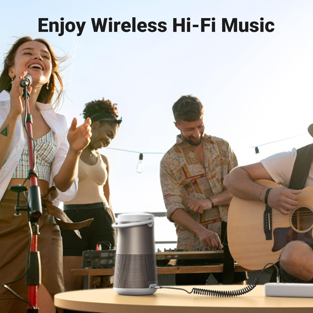 UGREEN Aux to Bluetooth 6.0 Adapter 3.5Mm Bluetooth Receiver for Car USB 2.0