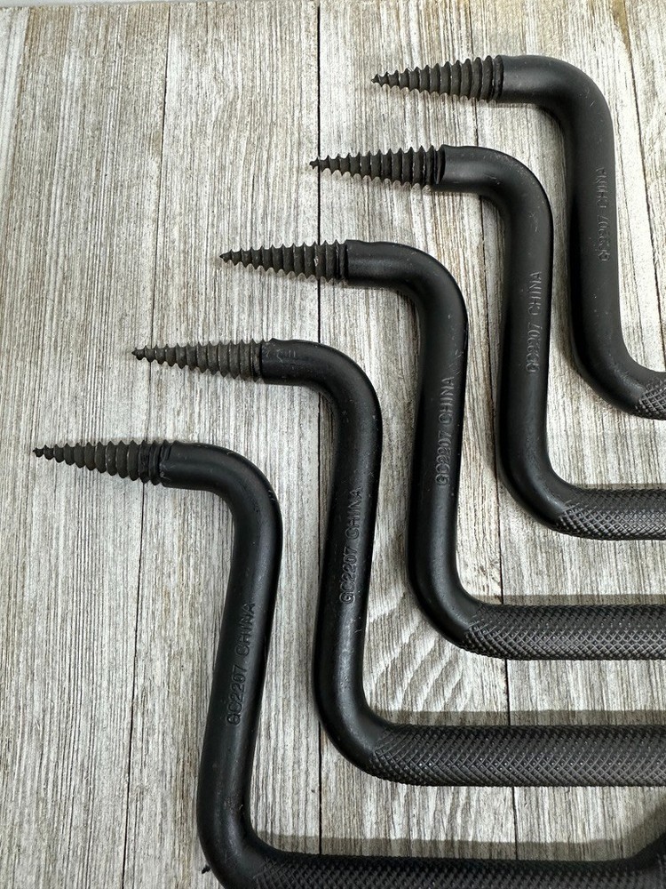 Tree Stand Screw-In Steps - 5 Steps - Black Matte - Non Skid Steps
