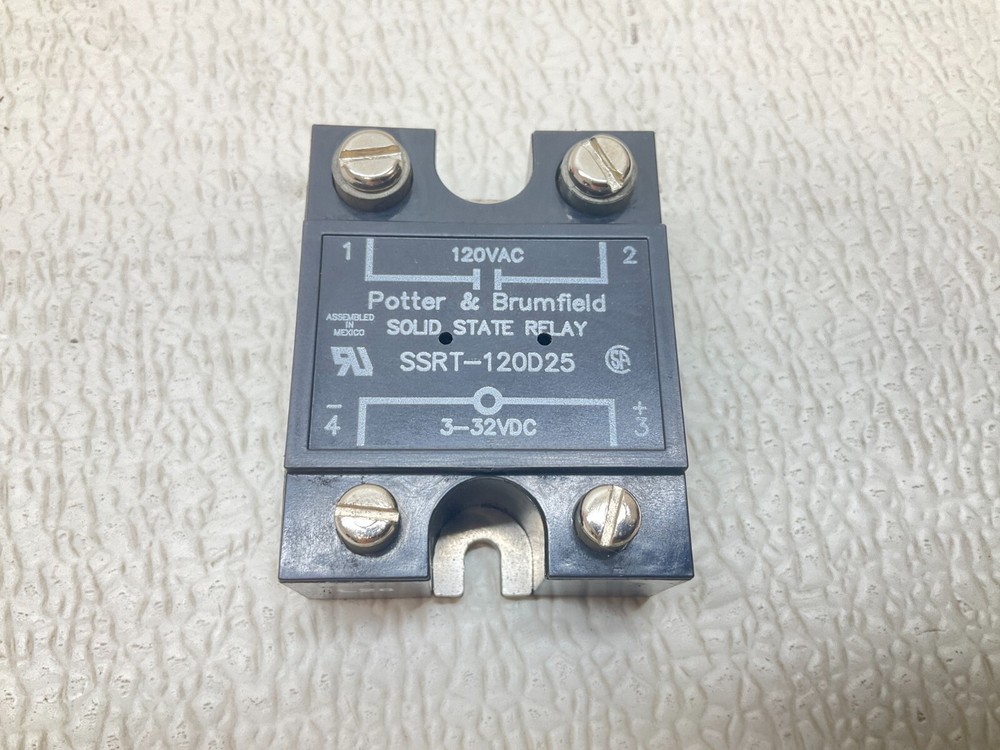Potter & Brumfield SSRT-120D25 Solid State Relay 3-32 VDC SSRT120D25 (TB)