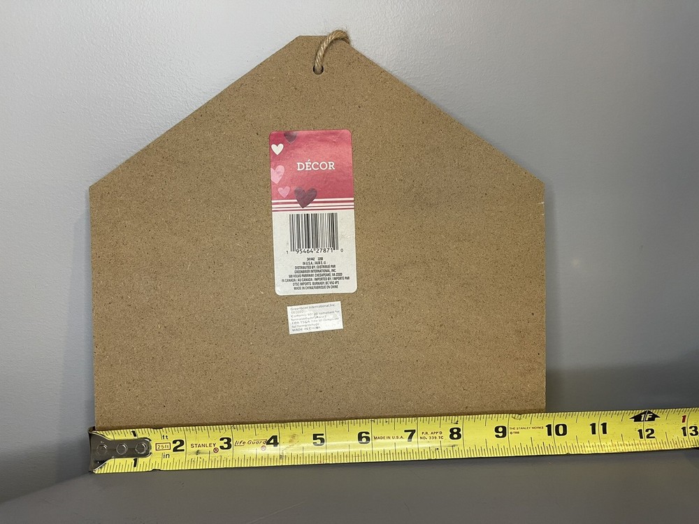 VALENTINES ENVELOPE HANGING WALL DECOR