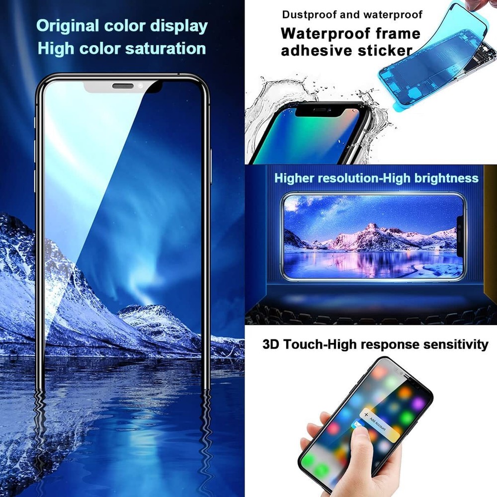 For Apple iPhone XS MAX OLED LCD Display 3D Touch Screen Replacement Lot