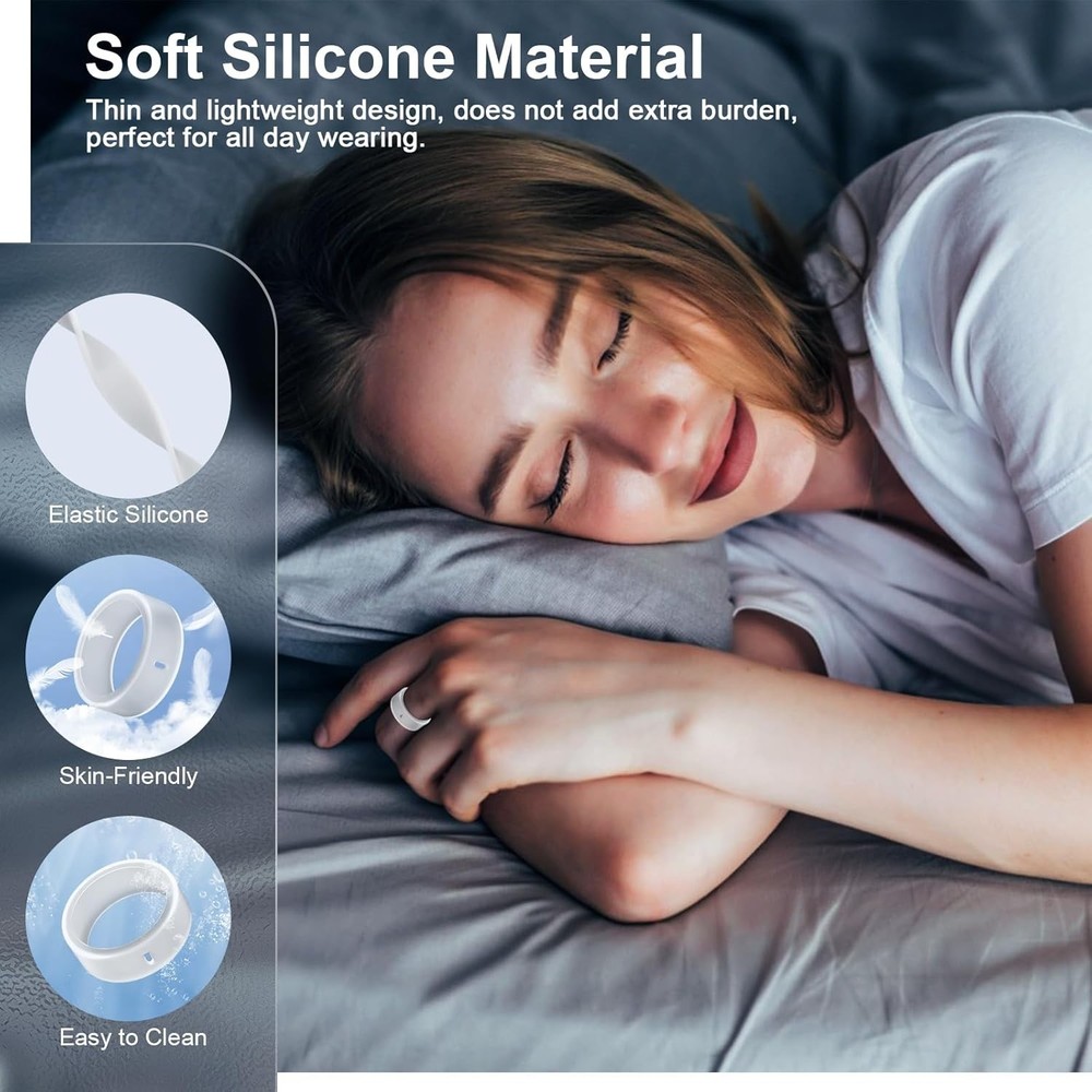 6-Pack Oura Ring Silicone Covers - Ultra-Thin, Scratch-Resistant & Waterproof