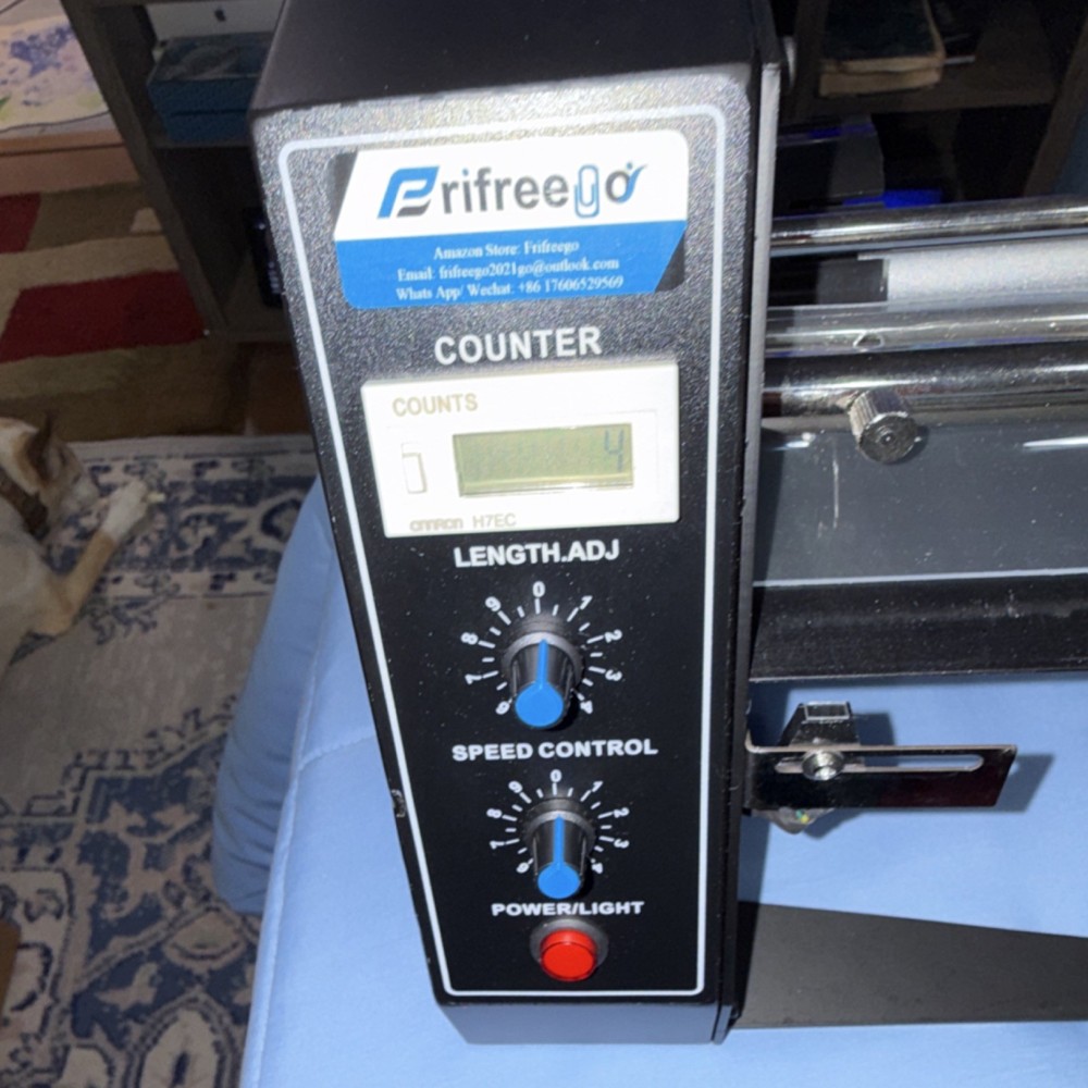 Prifreego Label Printer Applicator with Counter and Speed Control