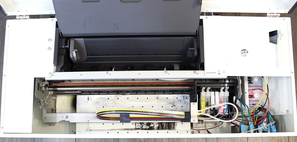 InkSonic R1390 A3 DTF Printer Bundle – Lightly Used, Tested, White Ink System