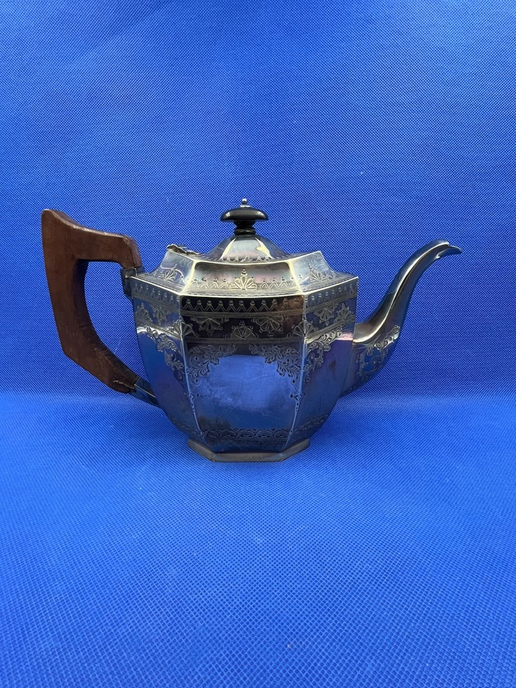 Antique Silver plated Teapot, JD & S.