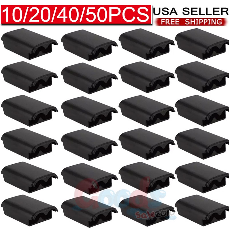 AA Battery Back Case Cover Shell Pack For Xbox 360 Wireless Controller Black