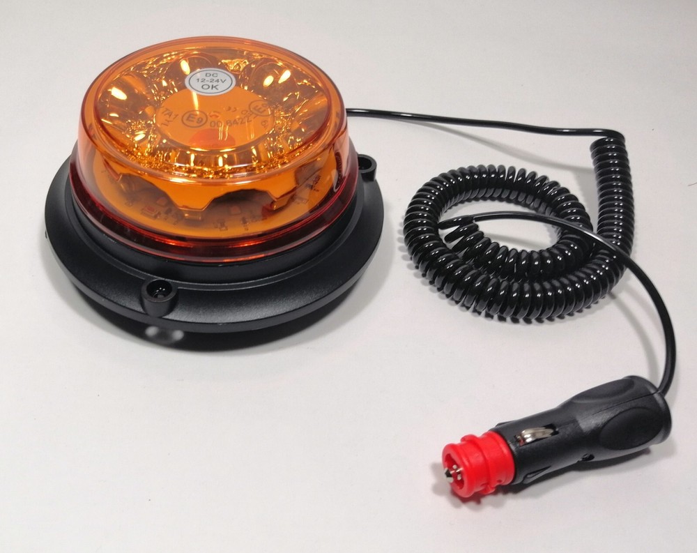 Led Flashing Strobe Beacon Emergency Slim 2" Warning Light Amber Caution E mark