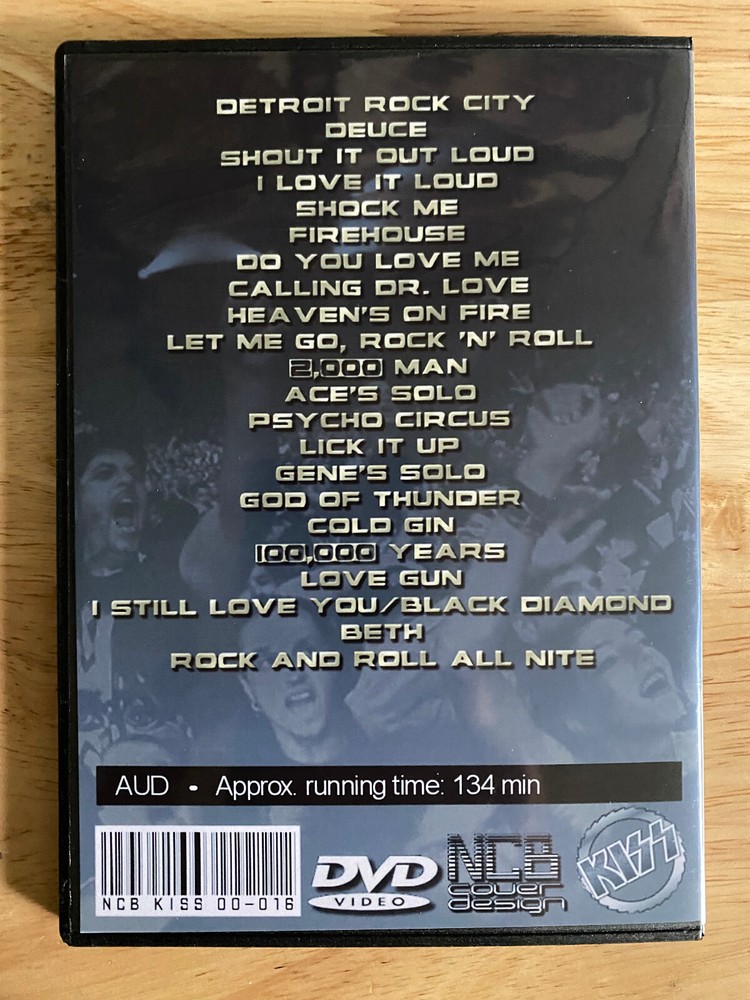 KISS - Peter's Last Show 2000 Live DVD Gene Simmons Paul Stanley Criss