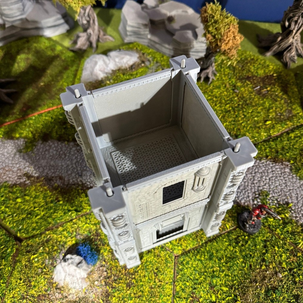Gothic Building Sci-Fi Wargaming Terrain: 3D Printed