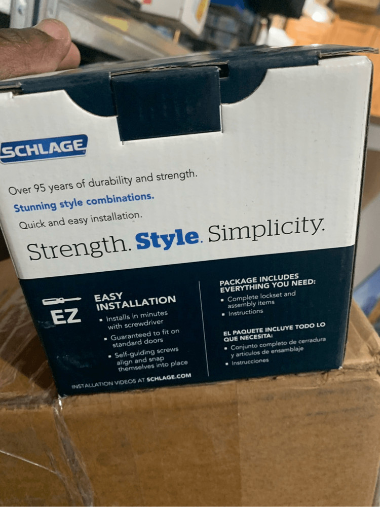 Schlage Georgian Hall/Closet Door Knobs Satin Nickel -