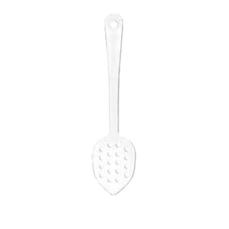 PLSS113CL Serving Spoon, 11", Perforated, Dishwasher Safe, Polycarbonate, Clear,
