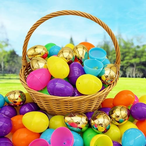 288 Easter Eggs, 2.36" Assorted Bright Colors Plastic Easter Eggs 300 Pack