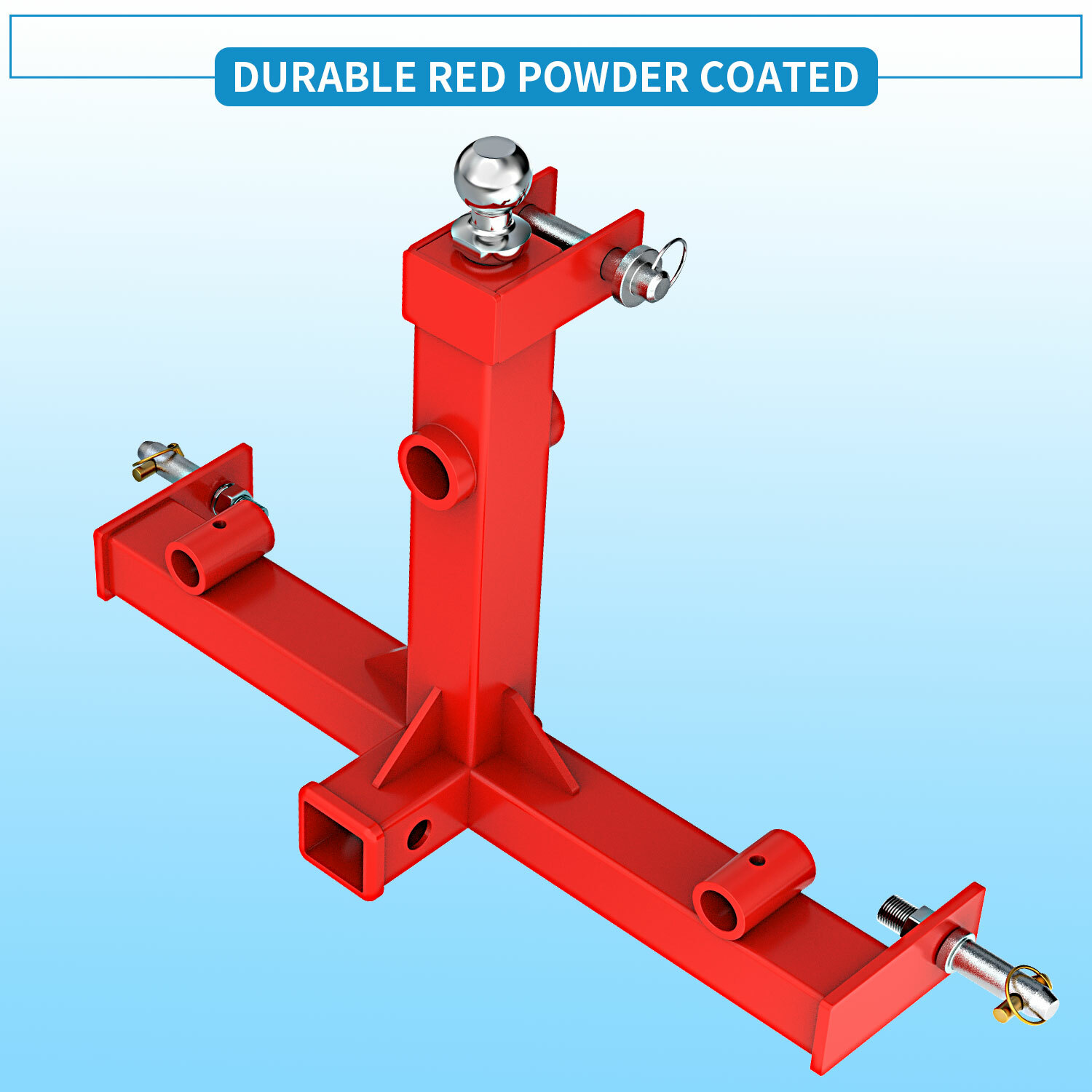 3 Point Gooseneck Receiver Hitch Trailer Mover Ball Drawbar CAT 1 Spear Receiver