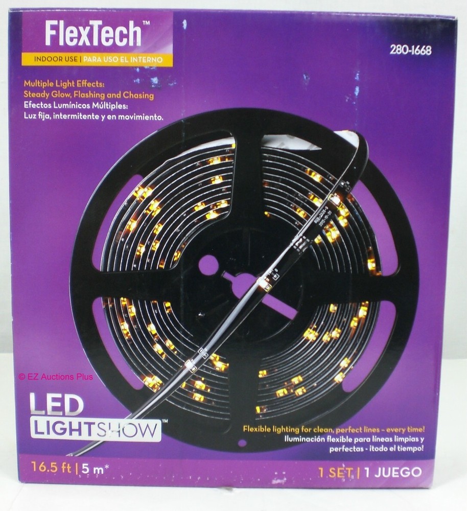 Gemmy Lightshow Halloween 16.5' Orange FlexTech Lights LIGHT EFFECTS