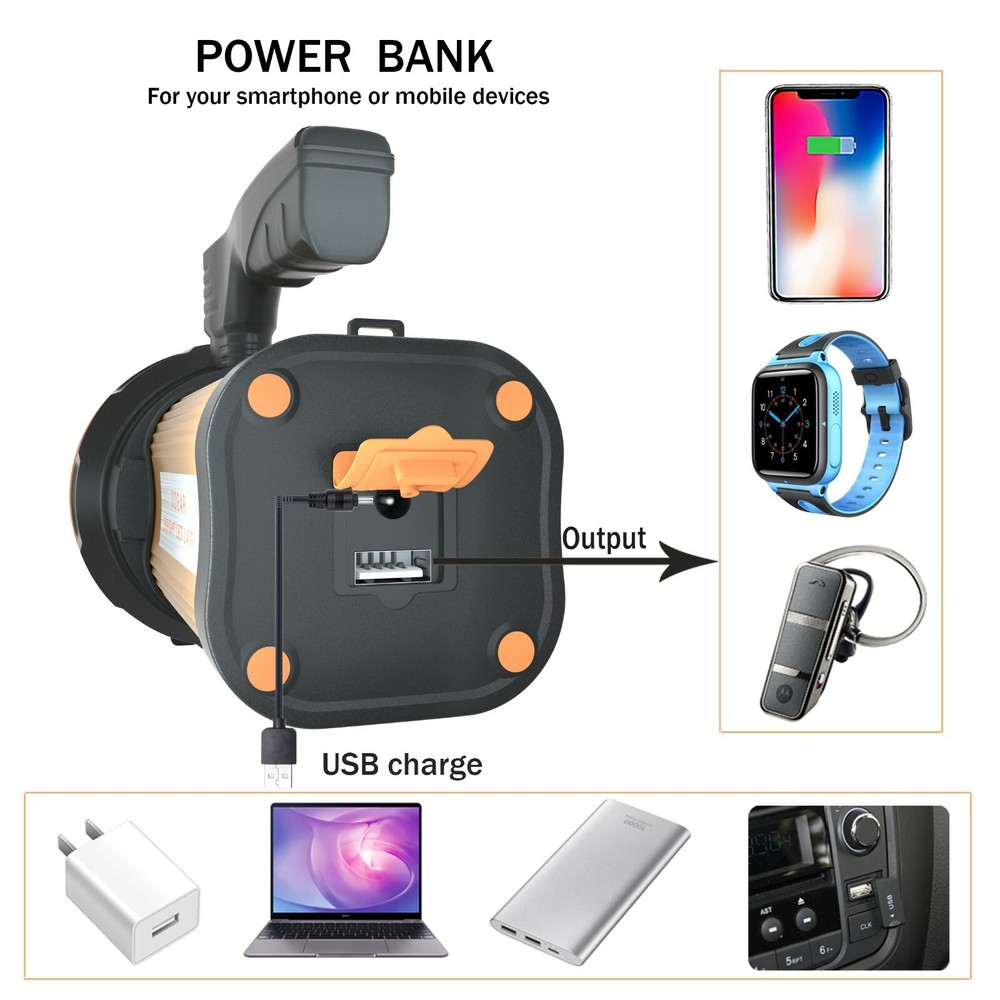 Odear Super Bright Torch Flashlight Searchlight Handheld LED Spotlight Camping