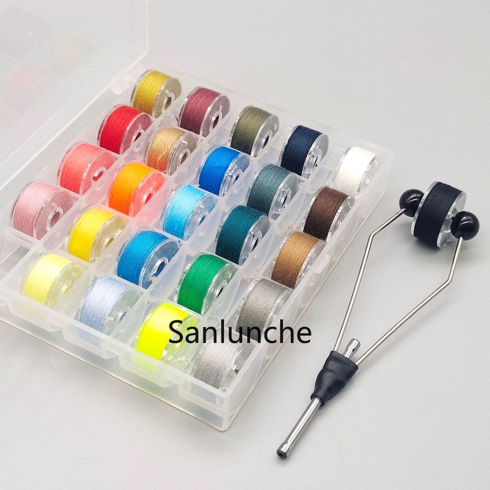 25/36pc Fly Tying Thread 200D Bobbin Holder Fishing Fly Tying Material Polyester