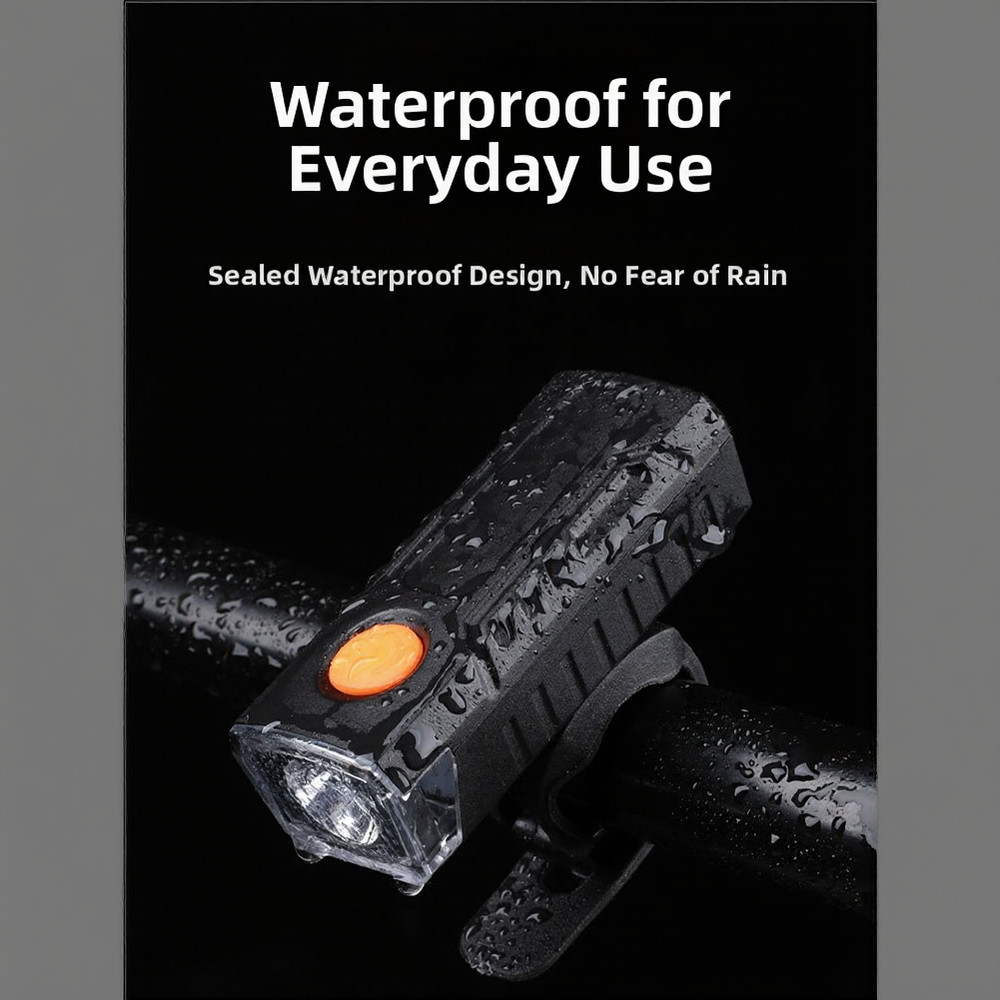 Headlight Taillight Set Bicycle Front Light Weather Resistant Energy-efficient