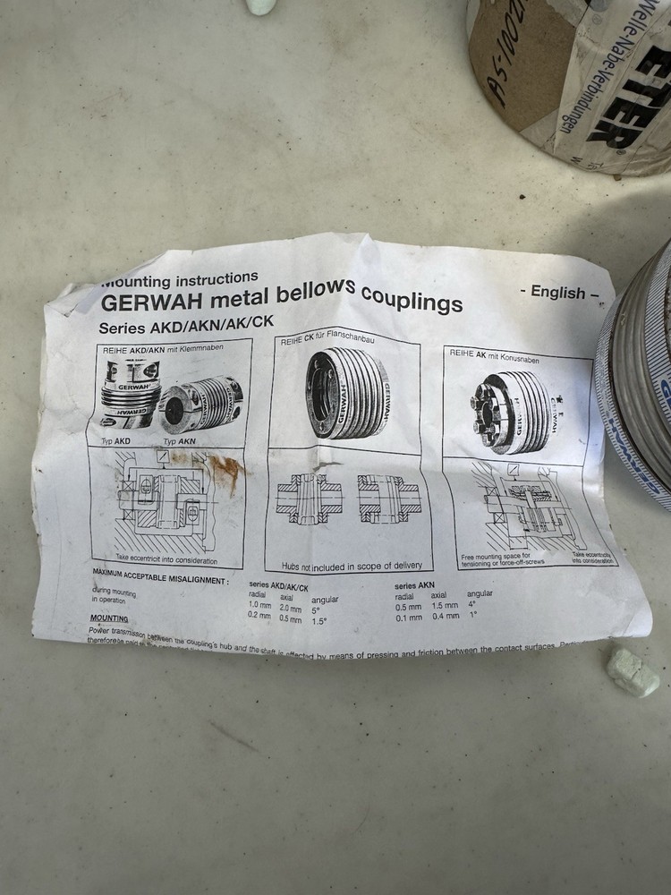 Gerwah AK/SB 300 Metal Bellow Coupling