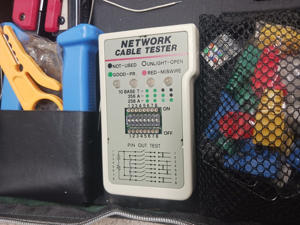 Pros Kit Lan Tester/ Tool Kit Lan Tester Case