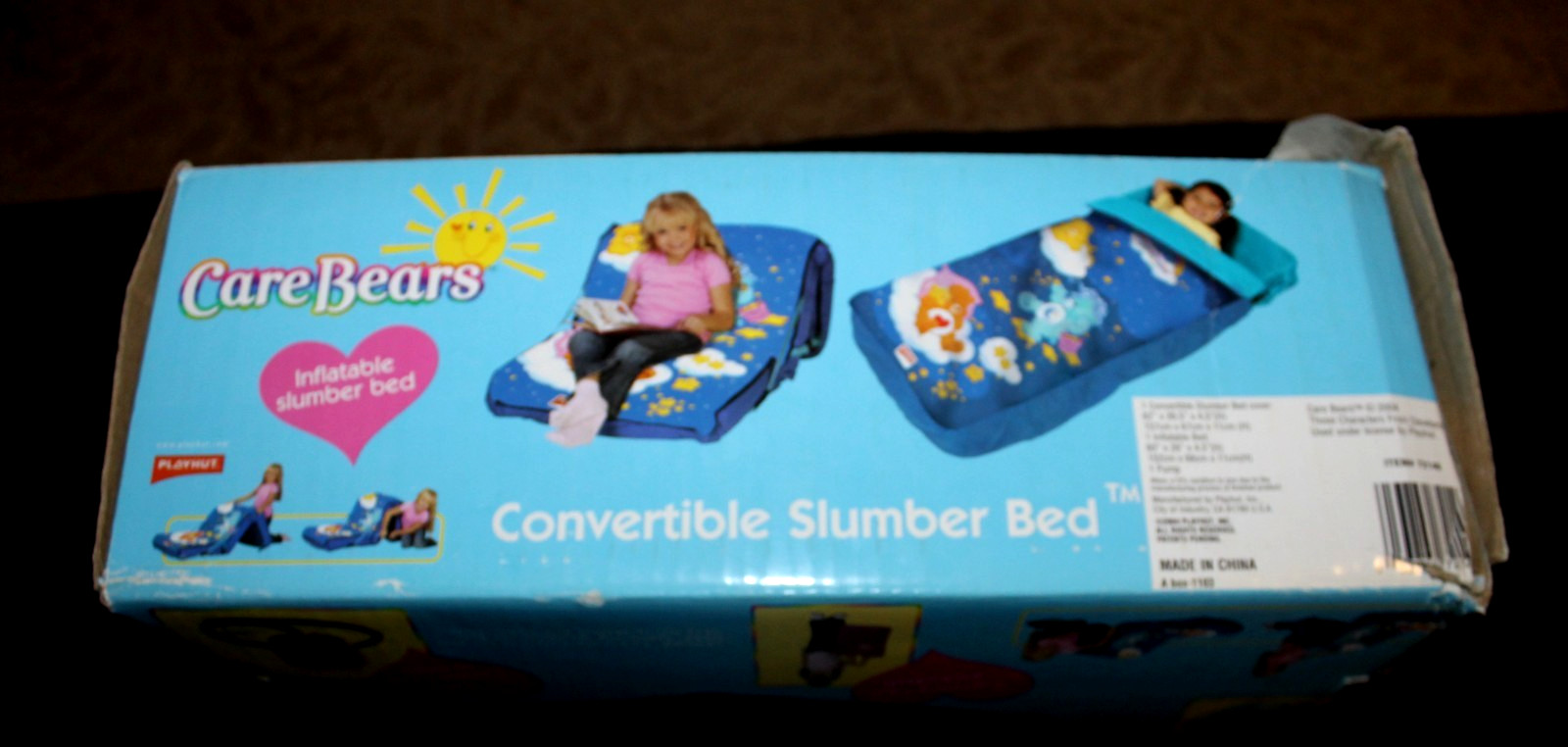 2004 CARE BEARS Convertible Sleeping Slumber Bed Bag Chair CAREBEARS Vintage