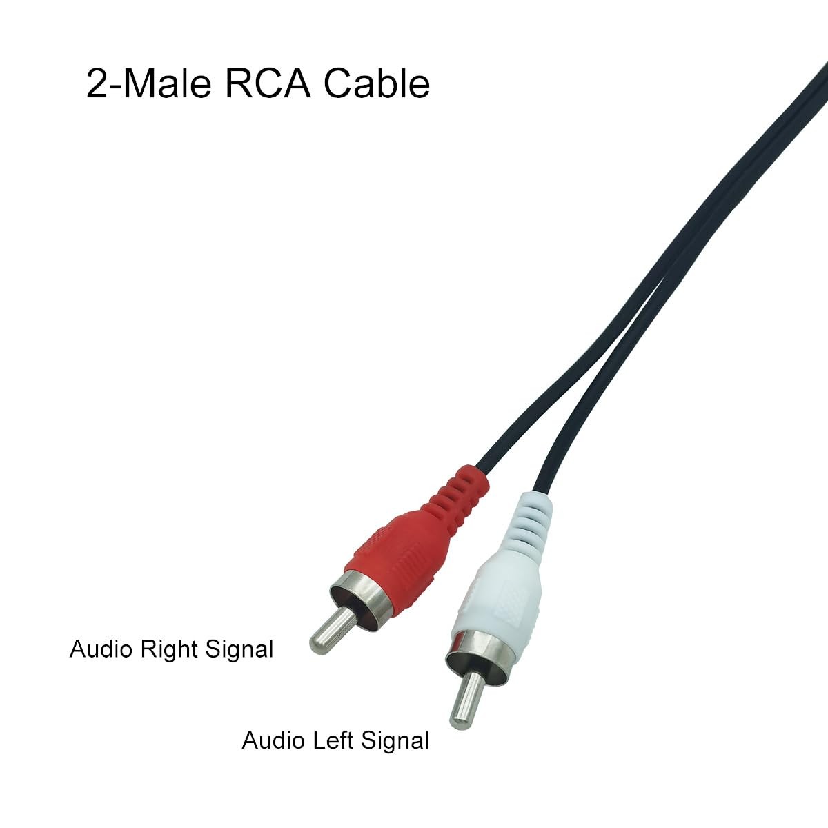 2-Pack 3ft RCA Audio Cable 2RCA Male to Male Stereo Cord for TV Amp