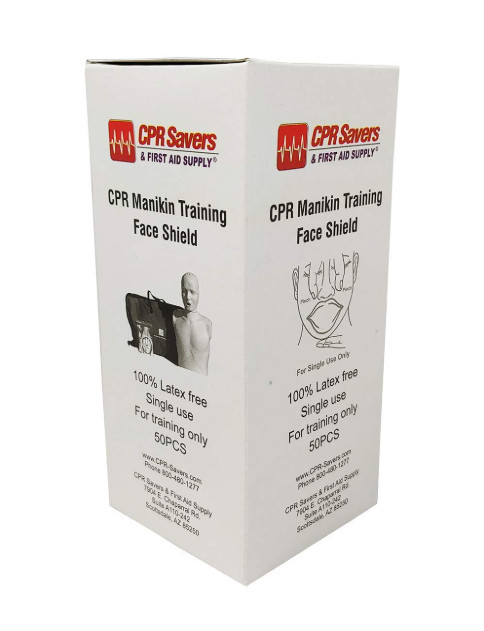 CPR Savers Manikin Training Face Shields 50/box