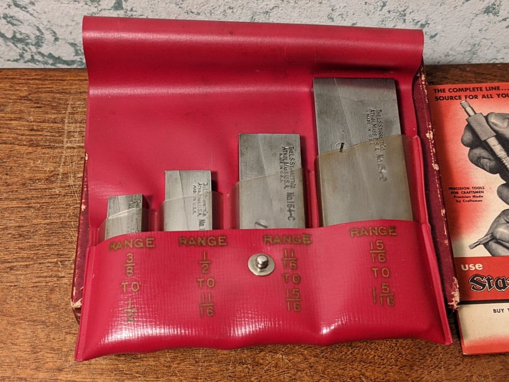 STARRETT ADJUSTABLE PARALLEL SET NO S154SZ - 4 pc