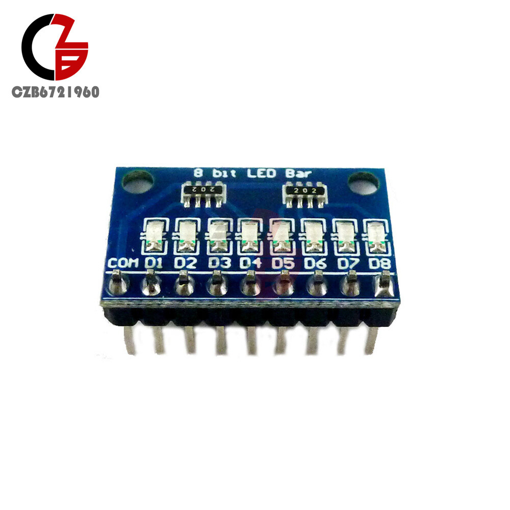 8-bit LED Module Blue/Red Display Common Negative/Common Positive DIY Kit 3-24V