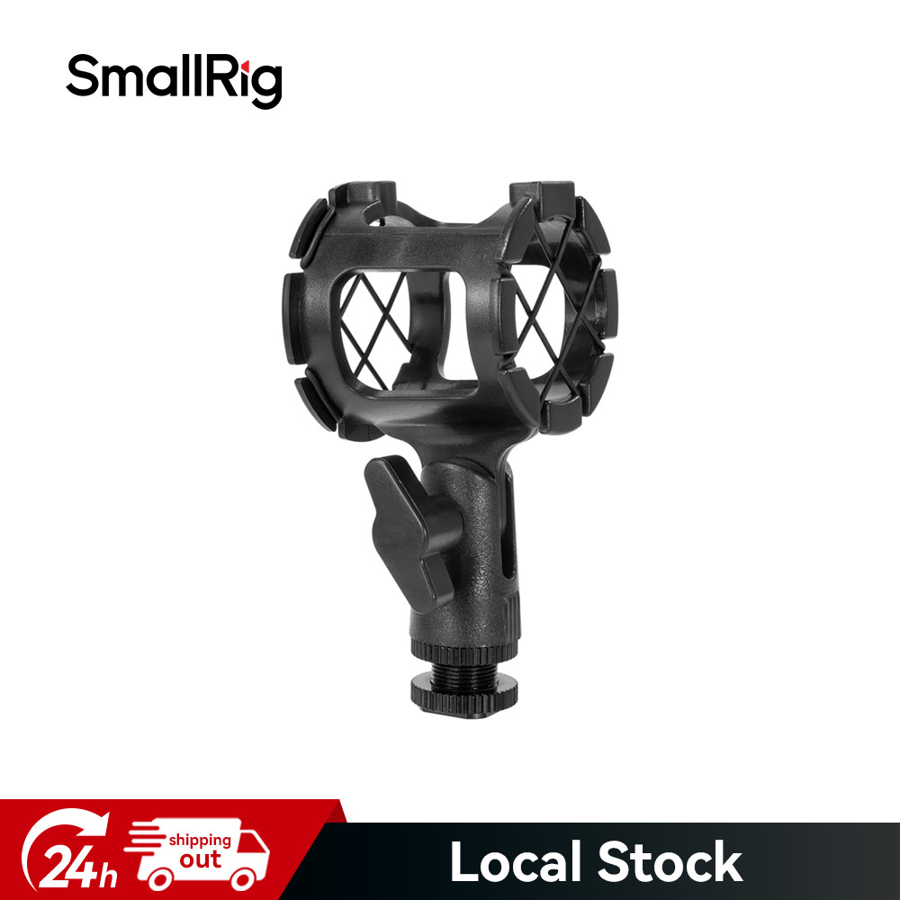 SmallRig Microphone Shock Mount w/Cold Shoe for Camera Shoe Adapter-1859