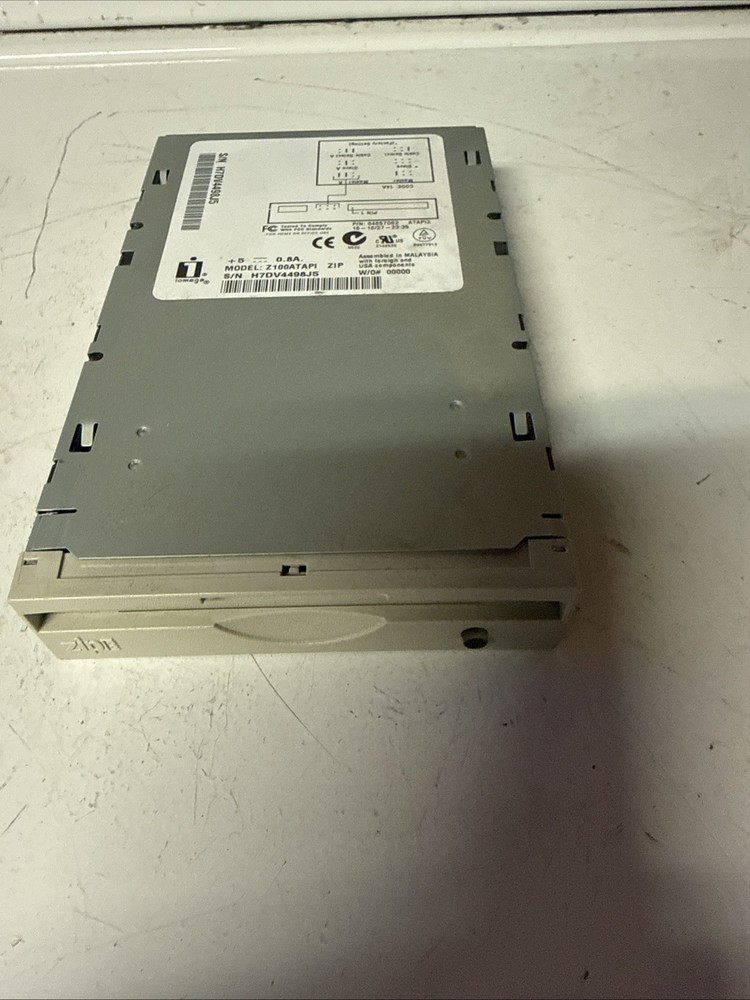Iomega ZIP 100 Internal IDE ATAPI 3.5" Zip Drive Model Z100ATAPI Beige Tested